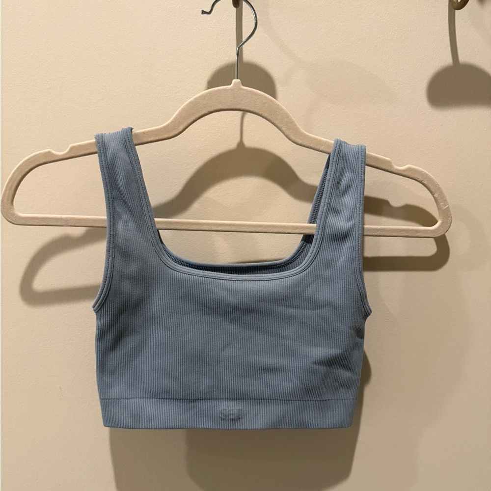 SET Active Sculptflex Power Box Cut Bra in Light Blue